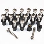 Scotty Style Wellnuts 16 Pack Boat, Kayak, and Canoe Marine Hardware Fasteners (Silver)