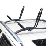 ToughSteel® Universal Black J Shape Steel Kayak Canoe Boat Paddle Board Surfboard Snowboard Ski Roof Rack Car SUV Jeep Top Mount