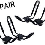 2 Pairs Universal J Shape Steel Kayak Canoe Paddle Surf Snow Board Carrier Roof Rack Car Top Mount