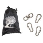 Stainless Steel Swing Swivel and Carabiner Kit – Make Any Swing Spin with Our Spinner and 3 Extra Strength Screw-Lock Carabiners, Great for Spinning Tire Swings and Disc Swings