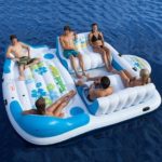 Tropical Tahiti Inflatable Floating Island 6-Person Capacity