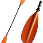 Naviskin 5 Color Available Aluminum 2 Pieces Construction Kayak Paddles 87 Inch for Kayaking (Orange)