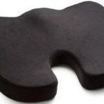 Luxfit Coccyx Orthopedic Memory Foam Seat Cushion – Black