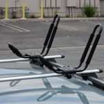 9sparts® J Bar Kayak Canoe Inflatable Boat Wakeboard Waveboard Paddleboard Snowboard Ski Roof Rack Carrier Car SUV Truck Jeep Roof Top Mount With Straps