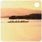 3dRose Outrigger canoe Sunset Molokai Hawaii – US12 DPB0074 – Douglas Peebles – Key Chains, 2.25 x 4.5 inches, set of 2 (kc_89524_1)