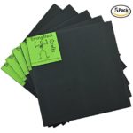Black 6mm thick Self-stick Adhesive 10″ x 10″ EVA High Density Foam Sheets (5 Pack) by Strong Back Crafts- cosplay, costumes, canoe & kayak seats, dog traction, scrapbooking