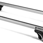 Roof Rack Crossbars 54” Universal Locking Crossbars by Vault – Carry Your Canoe, Kayak, Cargo Safely With Aerodynamic Design – Mounts to the Rooftop of Your Car or SUV | RAISED SIDE RAIL GAP NEEDED