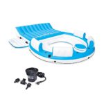 Intex Relaxation Island Raft And Intex AC Electric Air Pump | 56299CA + 66619E