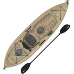 Lifetime Muskie Angler Sit-On-Top Kayak with Paddle, Tan, 120″