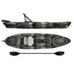 Vibe Kayaks Sea Ghost 110 | 11ft Angler – Single Person, Sit On Top Fishing Kayak w/ Paddle, Rubber System & Dual Position Hero Seat