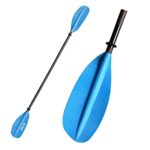 Naviskin 5 Color Available Aluminum 2 Pieces Construction Kayak Paddles 87 Inch for Kayaking (Blue)