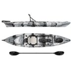 Vibe Kayaks Sea Ghost 130 | 13ft Angler – Single Person, Sit On Top Fishing Kayak w/Paddle & Dual Position Hero Seat