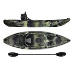 Vibe Kayaks Skipjack 90 | 9ft Angler – Single Person, Sit On Top Fishing Kayak w/Paddle & Deluxe Padded Kayak Seat