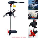 SEAMAX 55 Pound Thrust 32 Inches Shaft 12V Electric Trolling Motor, Salt Water Heavy Duty Version