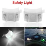 Botepon 2Pcs Boat Kayak Navigaton Light Safety Light Boating Light with 3 Modes for Riding Sailing Runing Climbing White