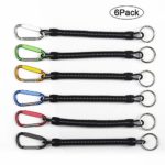 6pcs Pack Fishing Lanyards Boating Multicolor Fishing Ropes Secure Pliers Lip Grips Tackle Fish Tools(Color Ramdon)