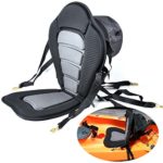IZTOSS Kayak Backrest Boating Seat,Luxury Adjustable Padded Kayak Seat Back with Detachable Canoe Backrest Seat Bag