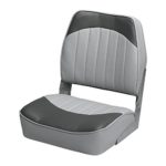Wise 8WD734PLS-664 Low Back Boat Seat, Grey/Charcoal