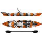 Vibe Kayaks Sea Ghost 130 | 13ft Angler – Single Person, Sit On Top Fishing Kayak w/Paddle & Dual Position Hero Seat