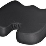 OKWU COMFORT Waterproof Seat Cushion Pad with Free Non-Slip Cover Straps Carrying Handle Coccyx Car Office Chair Pressure Sore Relieving Wheelchair Memory Foam – Nurse and Therapists Recommended