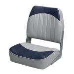 Wise 8WD734PLS-660 Low Back Boat Seat, Grey/Blue