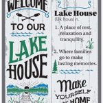 Welcome To Our Lake House Definition – 11×14 Unframed Typography Art Print – Great Lake House Decor Under $15 (Printed on Paper, Not Wood)