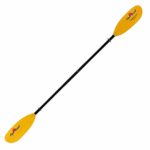 AQUA BOUND Sting Ray 2-Piece Kayak Paddle, Yellow FG Blade/Fiberglass Shaft, 230 cm