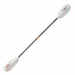 AQUA BOUND Manta Ray Hybrid 2-Piece Kayak Paddle, White FG Blade/Posi-Lok Carbon Shaft, 240 cm