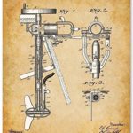 Outboard Boat Motor Engine – 11×14 Unframed Patent Print Lake Art – Makes a Great Gift Under $15 for Boat Owners, Lake House, Beach House or Cabin Decor