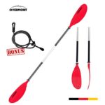 Overmont Kayak Paddle 87″ 2-Piece Heavy-Duty Aluminum Alloy Lightweight Kayak Oar Paddles Oars for Inflatable Boat Kayak