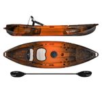 Vibe Kayaks Skipjack 90 9 Foot Angler and Recreational Sit On Top Light Weight Fishing Kayak (Wildfire) with Paddle and Seat