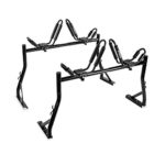 AA Products Model X35 Truck Rack with 8 Non-Drilling C-Clamps and 2 Sets Kayak J-Racks with Ratchet Lashing Straps & Ratchet Bow and Stern Tie Down Straps
