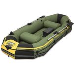 Bestway Hydro Force Marine Pro Inflatable Boat Raft w/Pump & Aluminum Oars