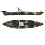 Vibe Kayaks Sea Ghost 130 13 Foot Angler Sit On Top Fishing Kayak (Hunter Camo) with Adjustable Hero Comfort Seat