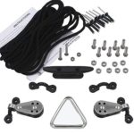 YYST Kayak Canoes Anchor Trolley Kit System w/Pulleys Pad Eye Cleats Ring 30 Feet of Rope
