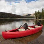 Lifetime Kodiak Canoe with 2 Paddles, Red, 13′