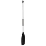 Attwood 11765-1 Canoe Paddle, Aluminum and Plastic, 5-Feet Long, Black Blade, Ergonomic Grip