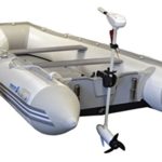 Newport Vessels L-Series 62lb Thrust Transom Mounted Saltwater Electric Trolling Motor w/ LED Battery Indicator (40″” Shaft)