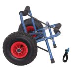 Mind and Action Universal Kayak Trolley Canoe Jon Boat Carrier Dolly Trailer Tote Trolley Transport Cart with Pneumatic Tires 200 LBS Capacity