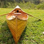 Wooden Canoe with Ribs Curved Bow, 12-Feet