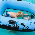 Sieco Design AQUAVUE Voyager, Clear Bottom Inflatable Raft, for Kids and Adults