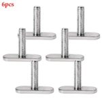 Kayak Screws 6pcs Hardware Fishing Accessories Rails Bolts sy Use Canoe Boat Outdoor Mini Water-Skiing Tool Stainless Steel Parts Watercraft