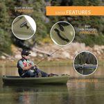 Lifetime Tamarack Angler Sit-On-Top Kayak, Olive, 120″