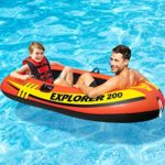 Intex Explorer 200, 2-Person Inflatable Boat Set with French Oars and Mini Air-Pump