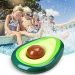 Inflatable Pool Float for Adults, Giant Avocado floaties with Ball, Large Water Rafts Float Toys Funny Pool Party Beach Swimming Lounger Decorations