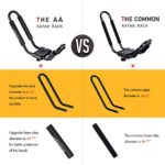 AA-Racks 2 Pair J-Bar Rack for Kayak Carrier Canoe Boat Paddle Board Surfboard Roof Top Mount on Car SUV Truck Crossbar with 16 Ft Ratchet Lashing Straps