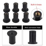 VGEBY 6Pcs Metric Rubber Well Nuts M4/5/6 Kayak Hardware Nuts Accessories for Canoe Boats (Size : M5)
