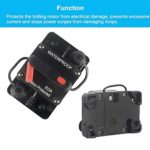 WOHHOM 60 Amp Circuit Breaker with Manual Reset 12V-36V DC Waterproof Surface Mount for Car Audio Rv Marine Boat Truck Trolling Motors, 30-300A Car Speaker Resettable Fuse