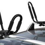 Kayak Roof Rack for Car – Kayaks Accessories Best for Kayaking J Hooks Bar Mount Carrier Transport Sit on Top Canoe Fishing Jon Boat Surf Ski Caddy Racks Fit Truck SUV Van Cars w/ Universal Crossbars