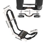 ZOVOTA 2 Pairs Kayak Rack J-Bar Roof Rack Sets with 4 Tie Down Cam Straps, Foldable Car Rack Double Kayak Carrier Rooftop Mount on Crossbar, SUV, Truck